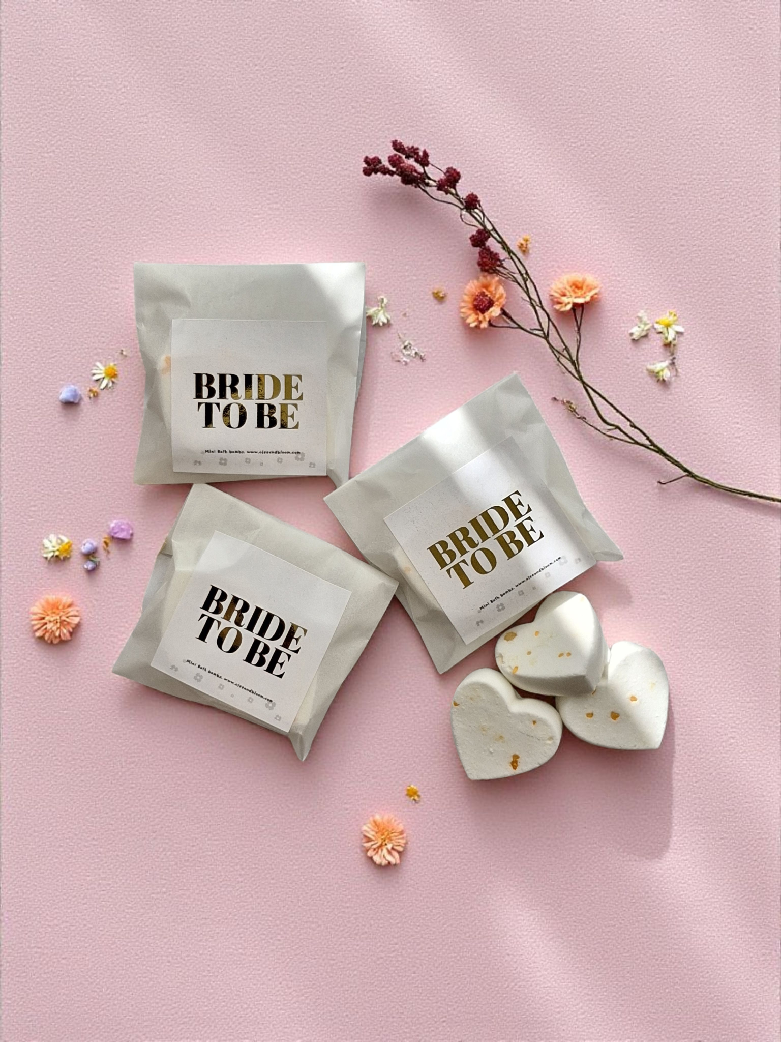 Bridal Mini bath bombs favous.