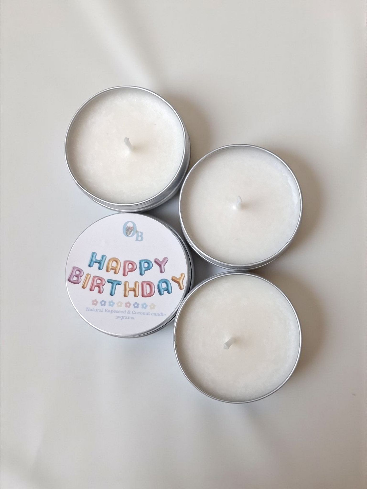 Happy birthday mini candles