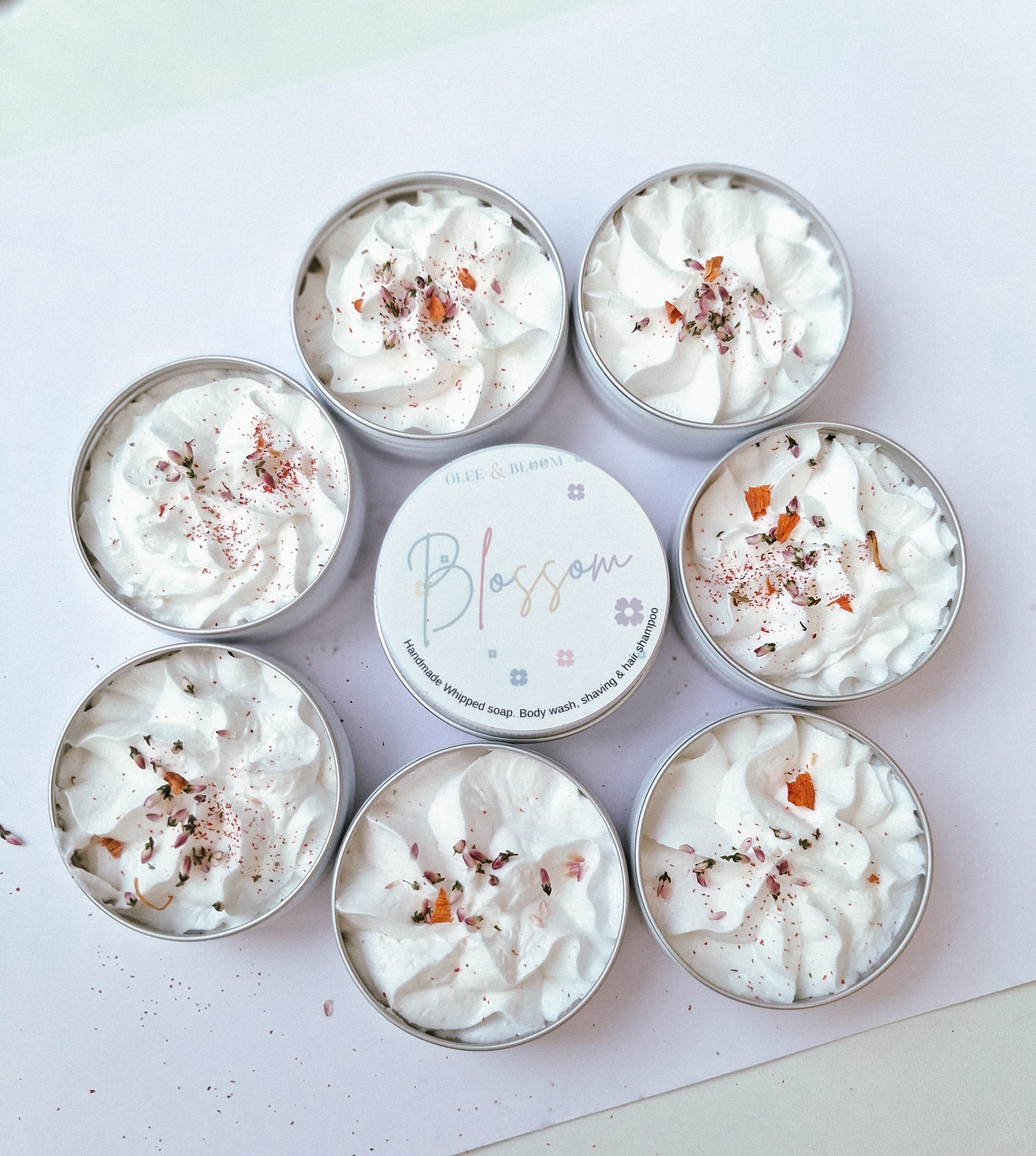 Blossom Whipped soaps. Mini